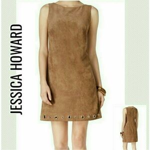Jessica Howard Faux Suede Dress EUC
